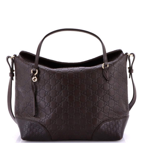Gucci Medium Bree Convertible Top Handle Bag Guccissima Leather - Picture 1 of 6